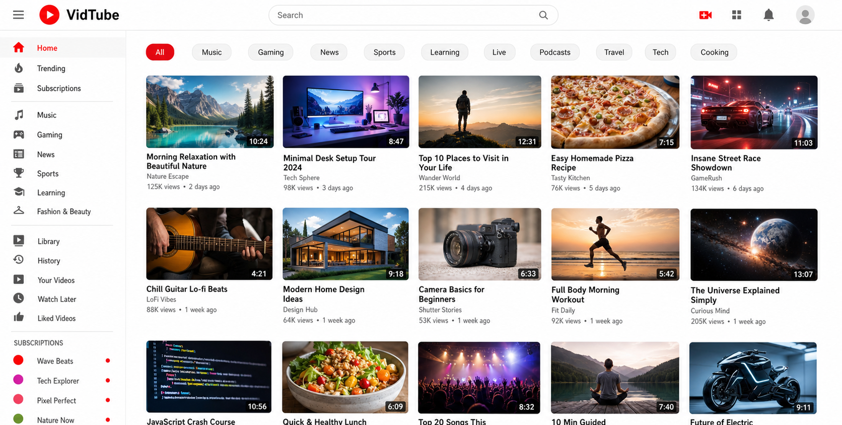 VidTube preview